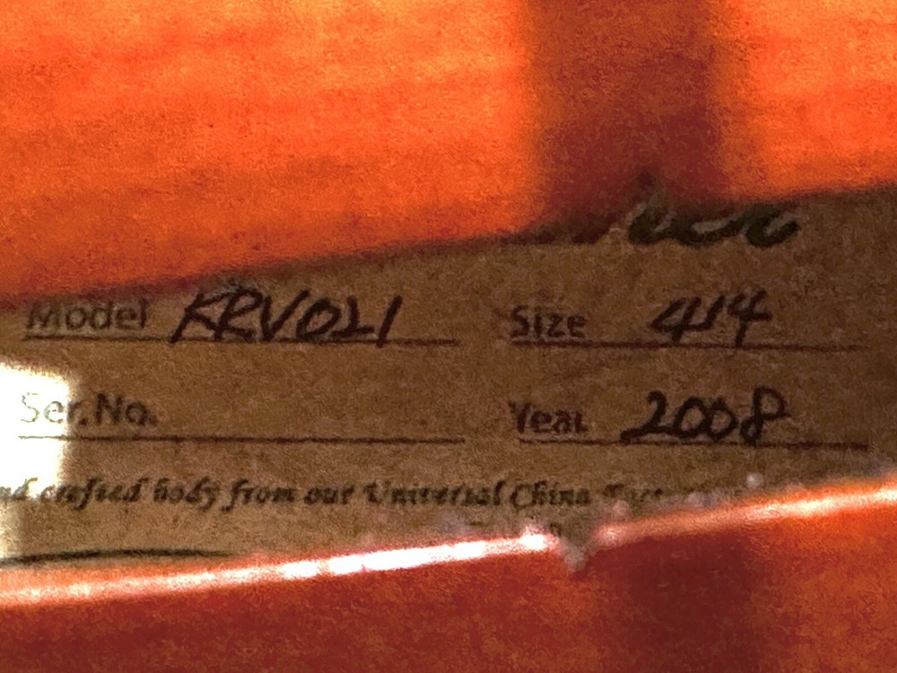 Kraemer 4/4 Violin Model KRV-021 with 2 Bows, Strap & Case