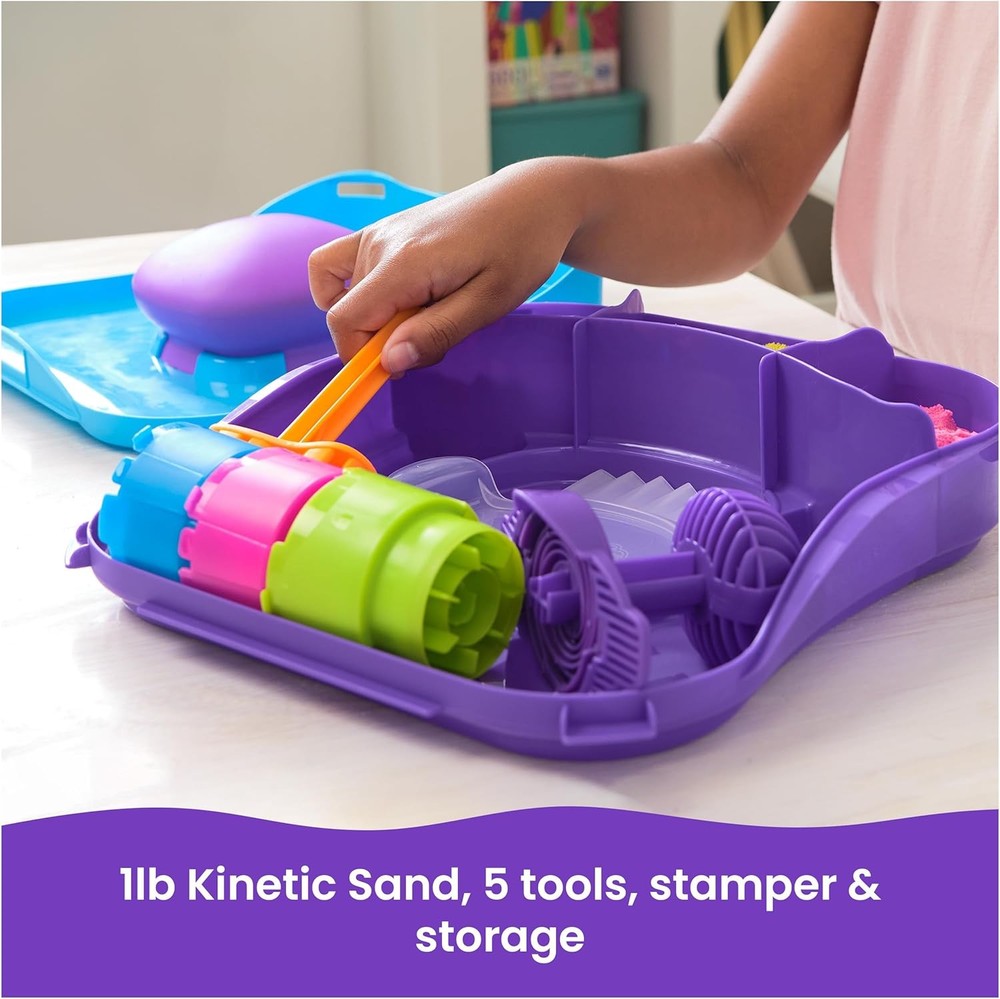 Kinetic Sand, SquishMotion, Easter Basket Stuffers, Includes 1lb Moldable Play S