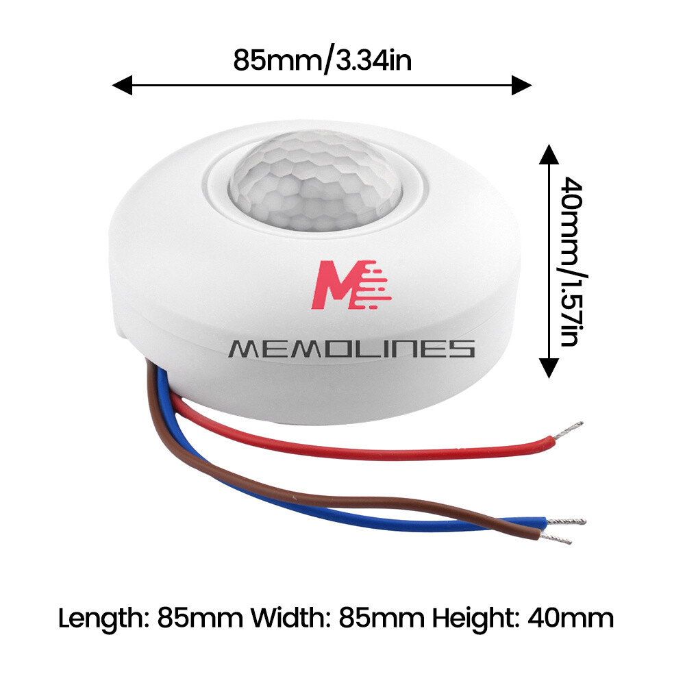 AC85-265V Infrared PIR Motion Induction Sensor Switch For LED Ceiling Light