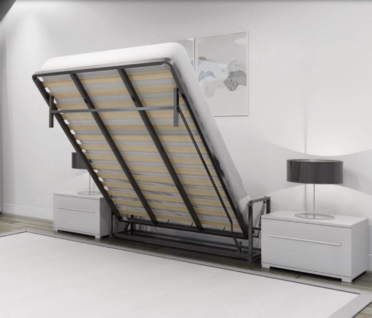 Wallbedking Queen Vertical Wall bed Folding Guest bed Pull Down Murphy bed