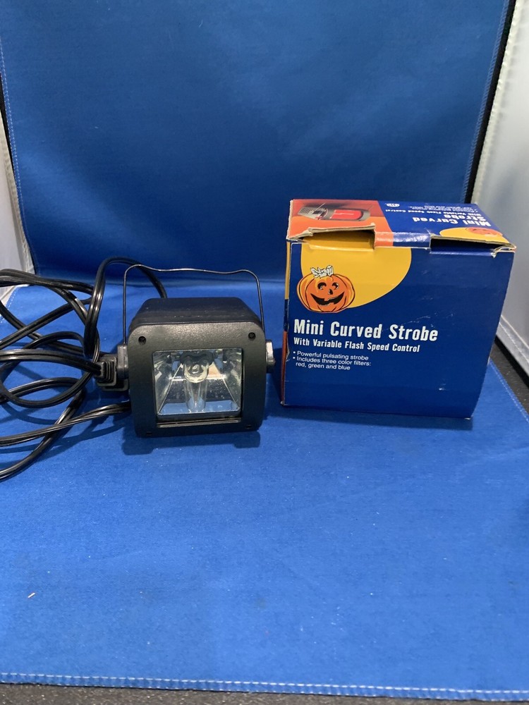 Mini Curved Strobe Light 1200-x Dance Party Halloween Variable Speed Control