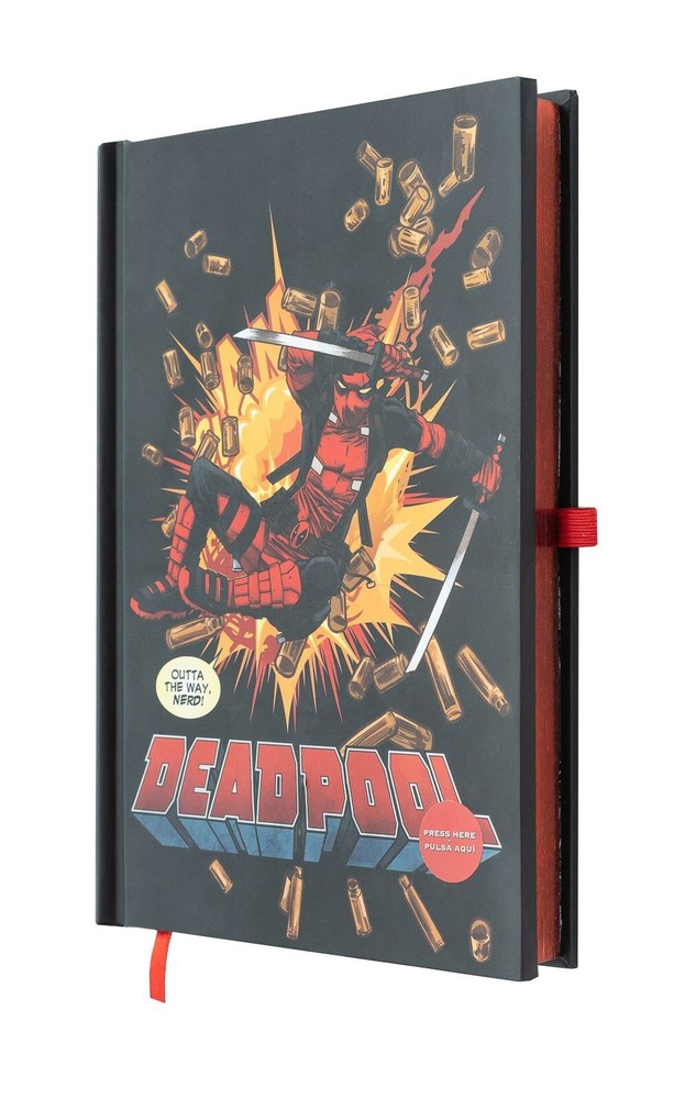 Deadpool Notebook A5 With Led Light Dotted Journal notebook Valentine's Day gift