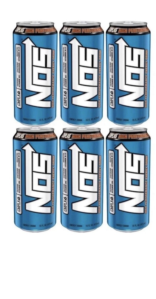 nos high performance energy+enhanced mental focus original 16oz (6 Pack)
