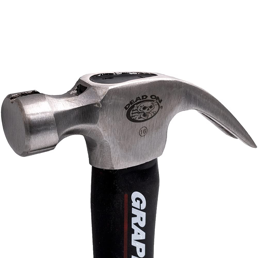 Dead On Tools - Graphite Hammer, Smooth Face 16 oz. (DO16-GS), Black