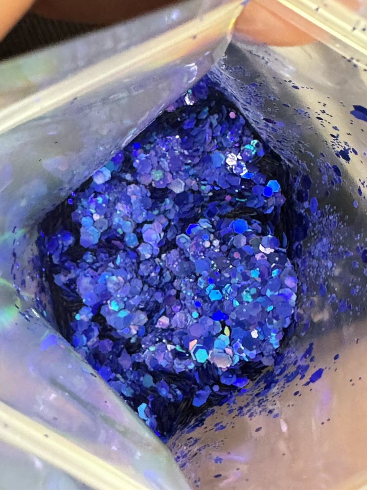 6g Chunky Blue Crafting Glitter