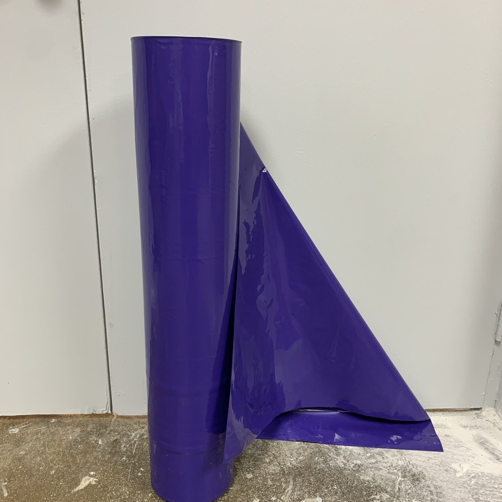 100 Roll 32x50" .003 Mil Flat Poly Bag Opaque Purple Printed Handle Gently Ship