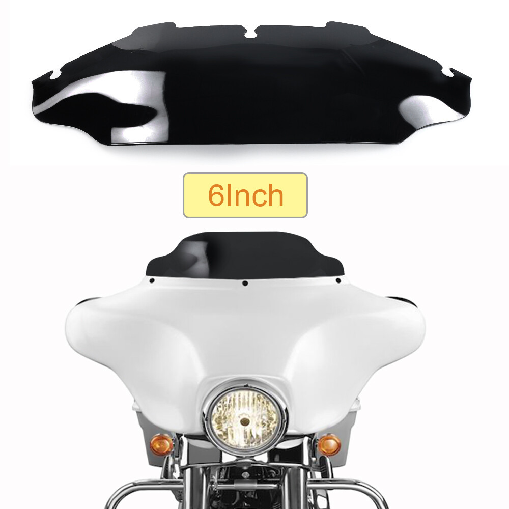 6" Windshield for Harley Davidson Touring Street Glide 1996 - 2013 Windscreen