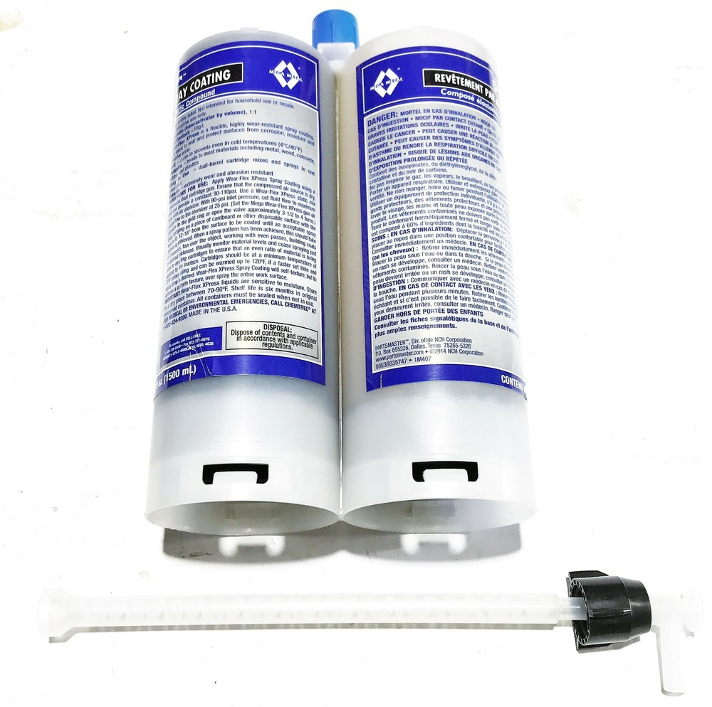 Partsmaster "Wear-Flex Xpress" Elastomeric Spray Coating Compound 57574600/1 NOS