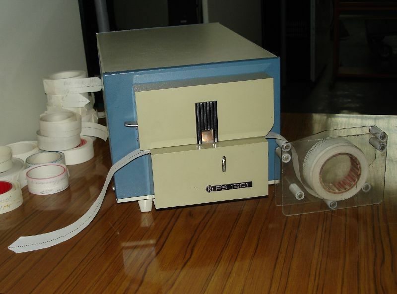 Vintage Soviet Computer Punched Paper Tape with Old Program Code, USSR 1960-1970