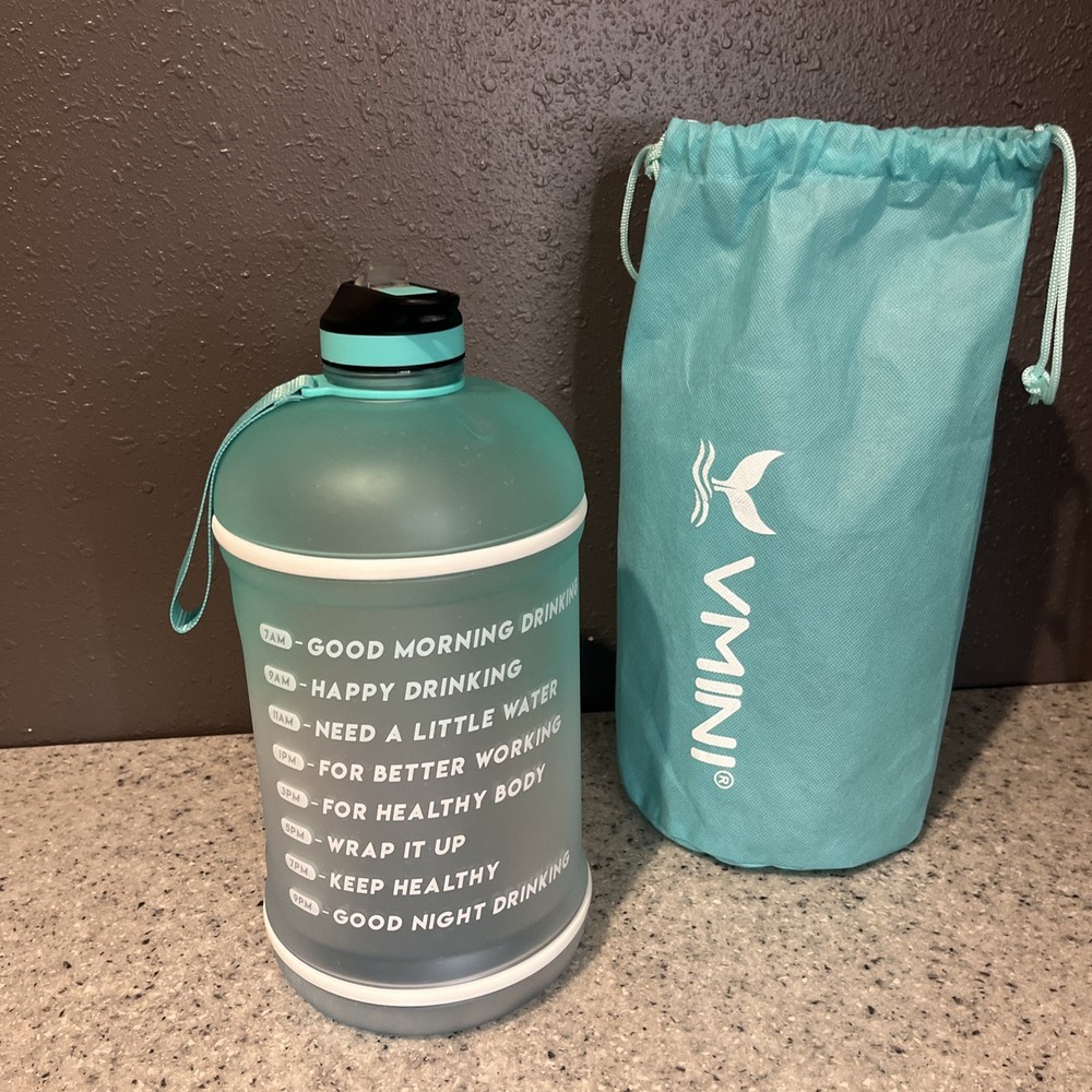 Vmini Reusable Water Jug 1 gallon Teal