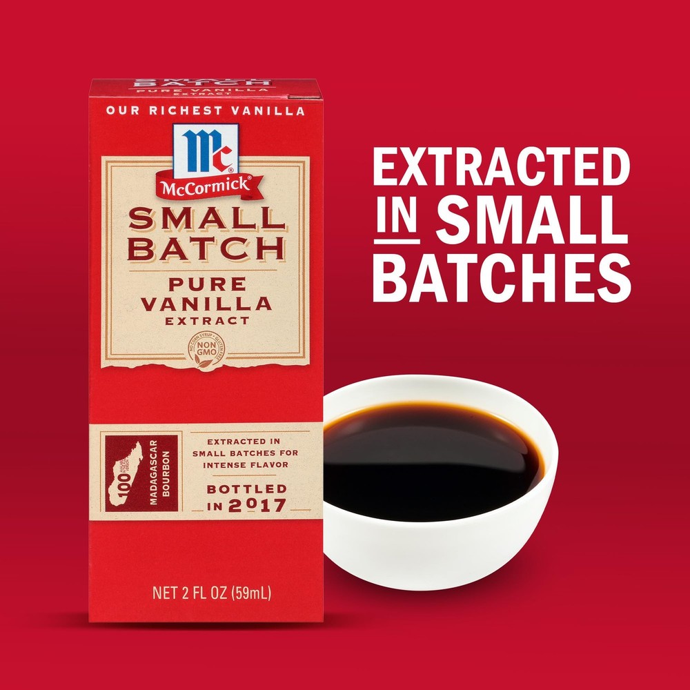McCormick Vanilla Extract, Pure, Small Batch, No Corn 2 Fl Oz (Pack of 1)