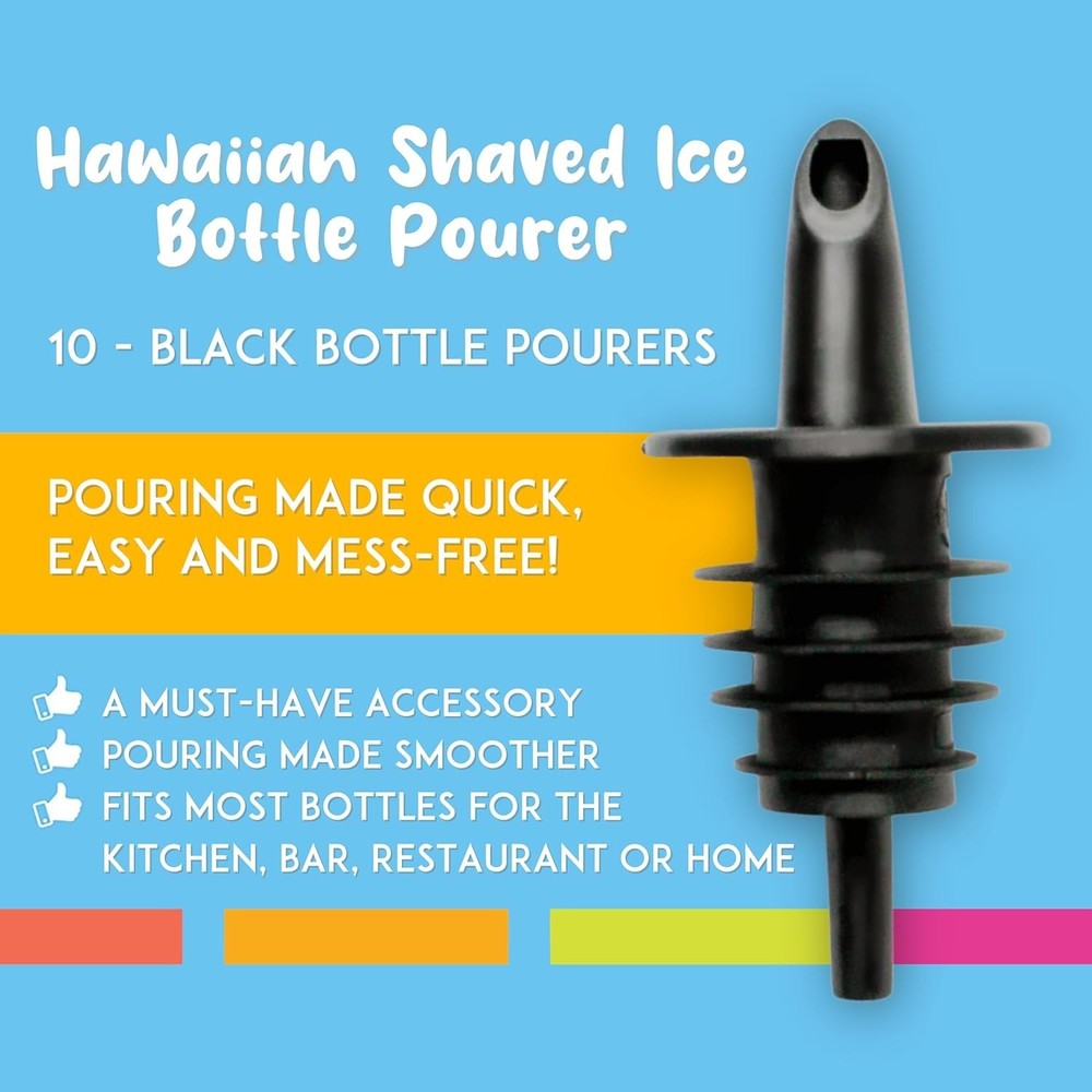Precision Control Syrup Pourers – 10 Durable Plastic Spouts for All Bottles