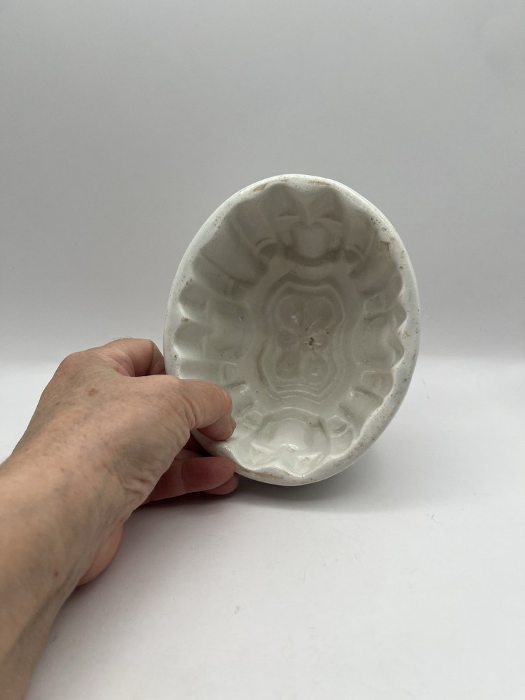 Antique Ironstone Jelly Pudding Mold Kitchen Ware Castle Cathedral Shape