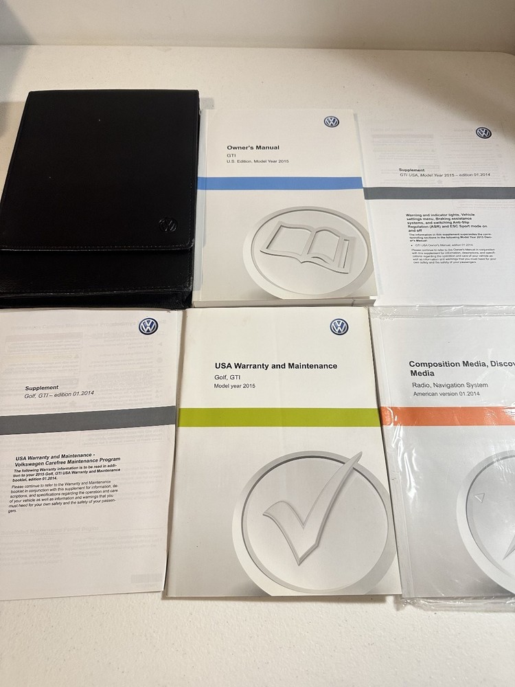 2015 Volkswagen GTI Owner's Manual Set