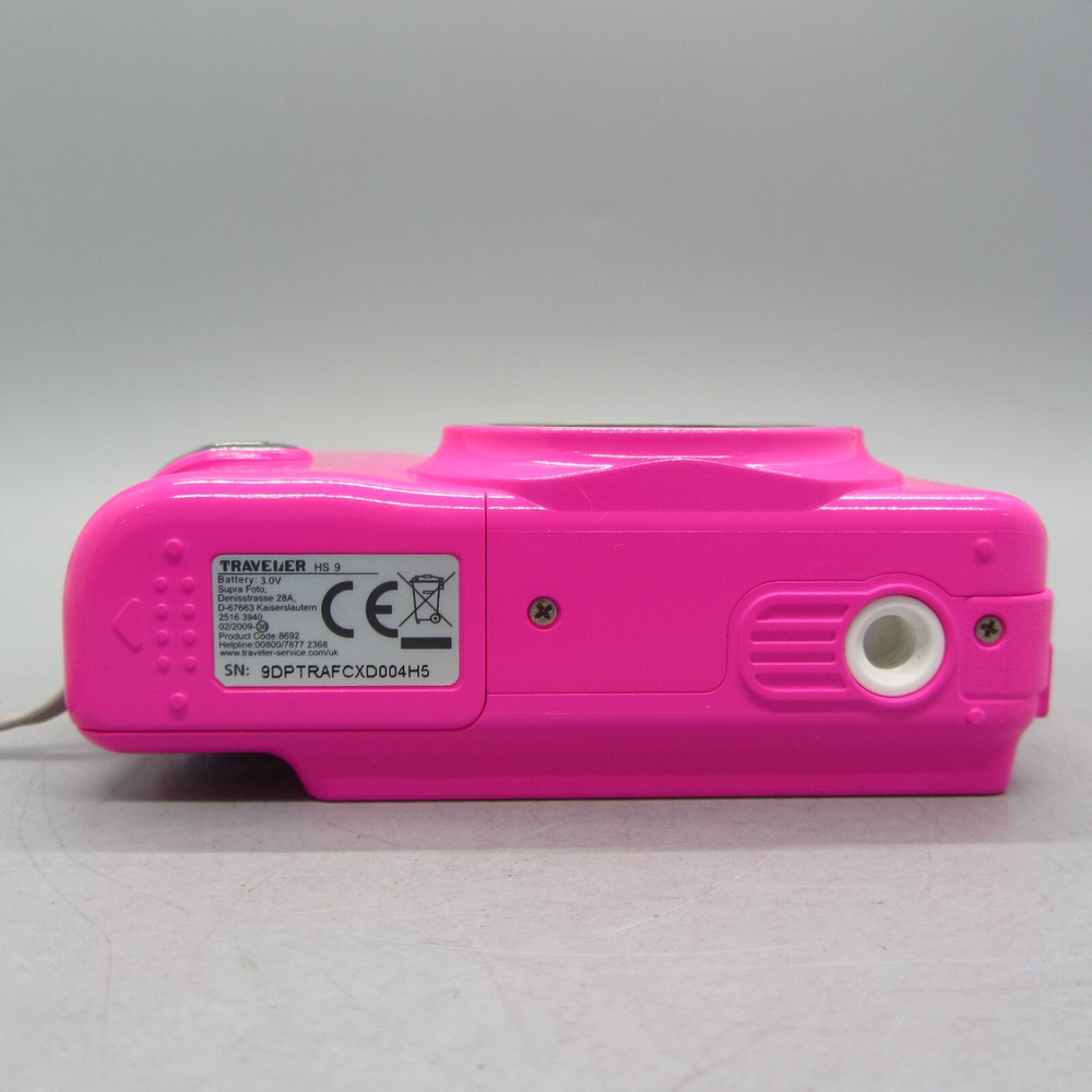 Traveler Digital Camera HS 9 9.0MP Pink Tested