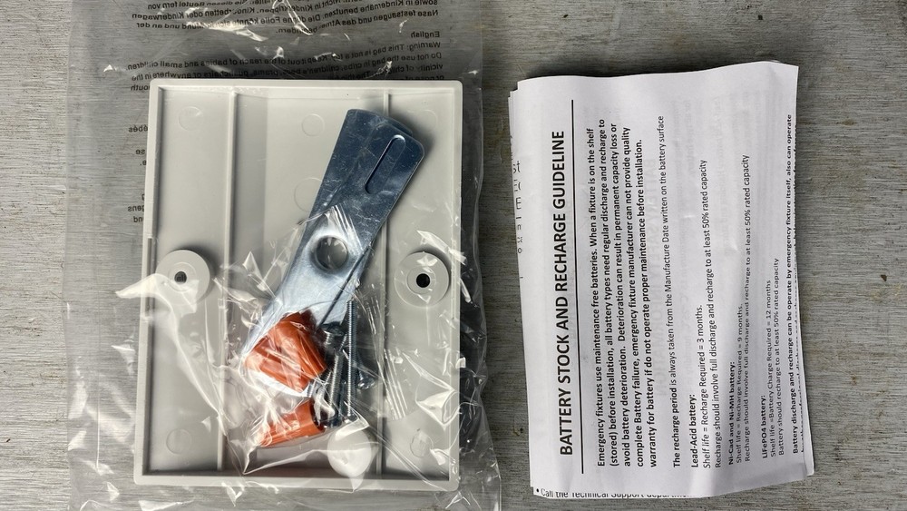 *New*CONTECH Single-face Adjustable Recessed (REXASFREM-P) Edge-Lit EXIT Sign