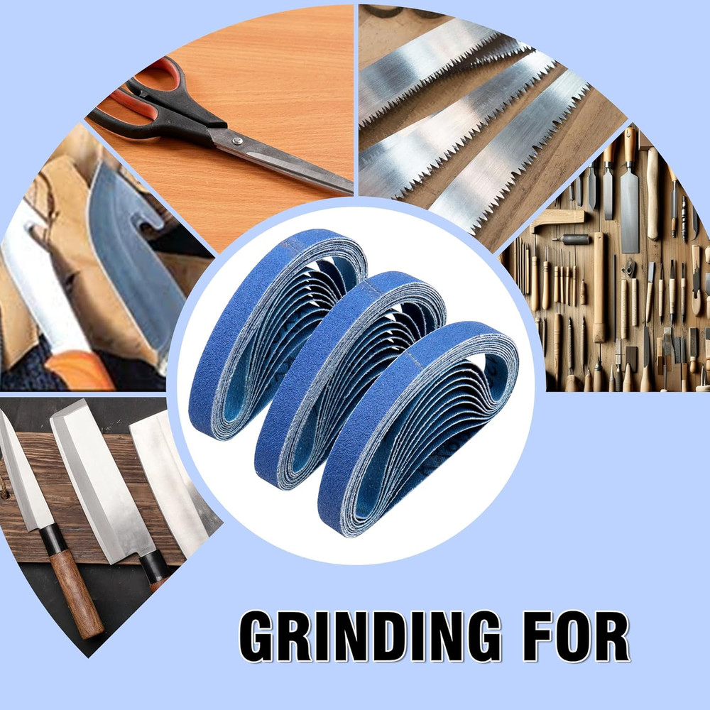 1/2 X 12 Inch Knife Sharpener Sanding Belts for Work Sharp, 120 Grit Replacement