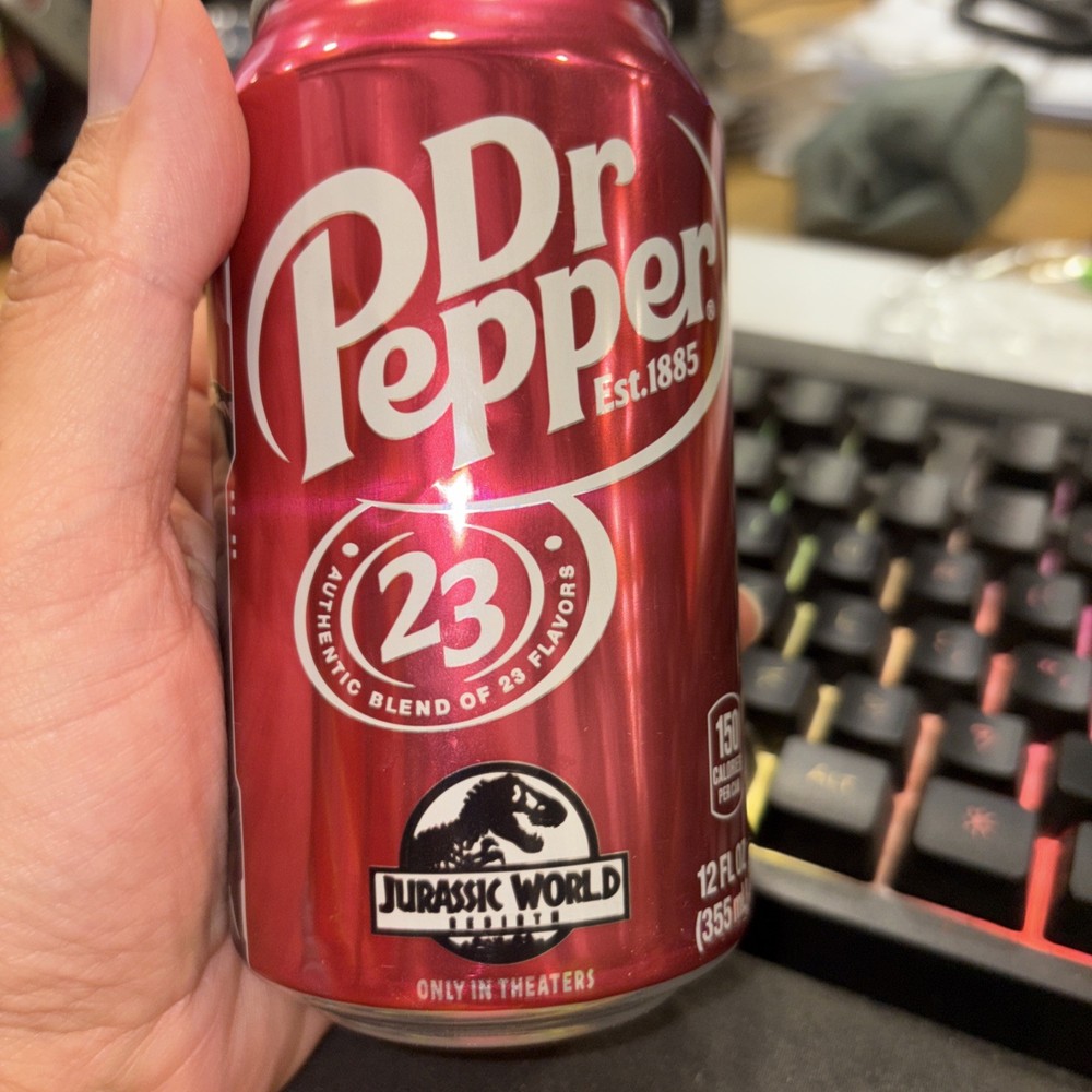 Jurassic World Dr. Pepper Can Empty