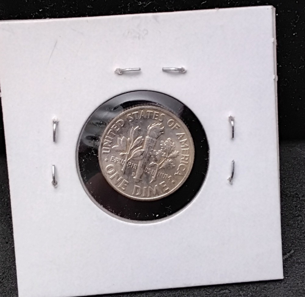 1953-D ROOSEVELT SILVER DIME - GEM