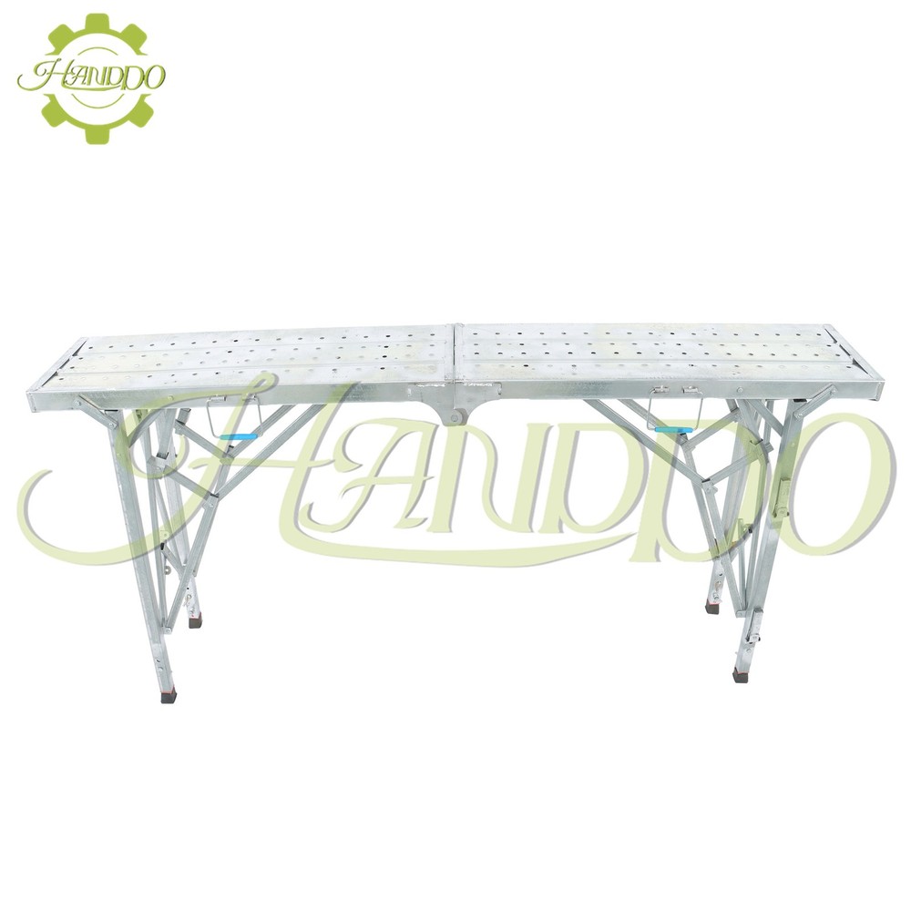 1.8m Scaffolding, Adjustable Height Work Platform Scaffold Tower Ladder Stool