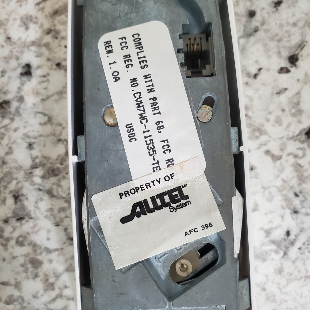 White Comdial Trimline Touch Tone Wall Telephone Tested Works