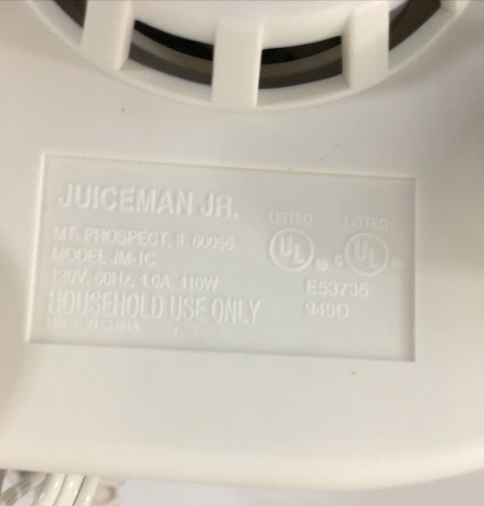 The Juiceman Jr Automatic Juice Extractor Motor MAIN BASE ONLY