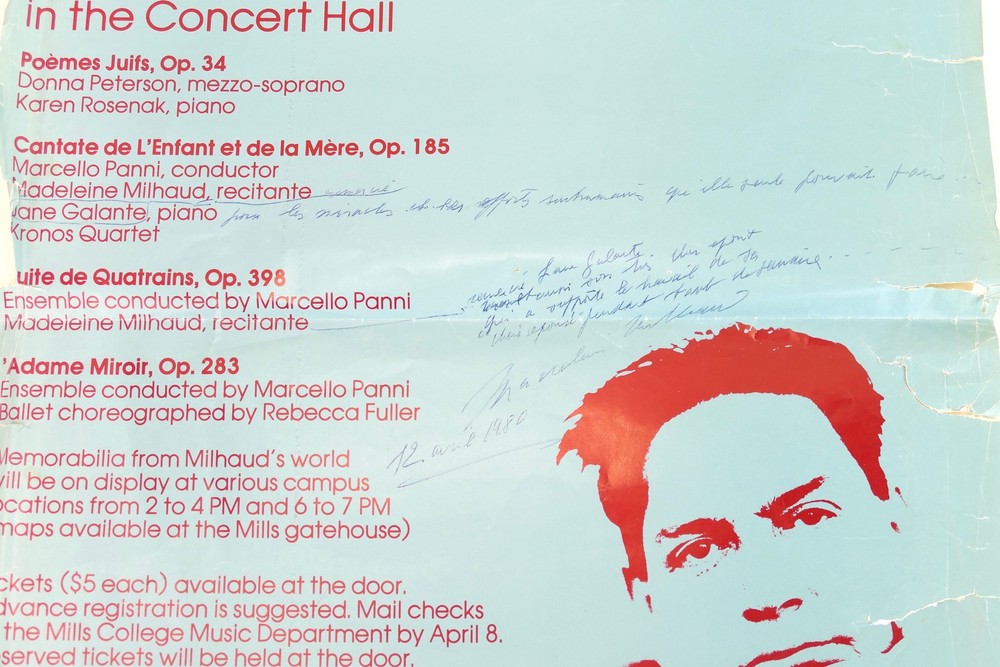 Milhaud, Darius. (1892–1974) IMPORTANT ARCHIVE