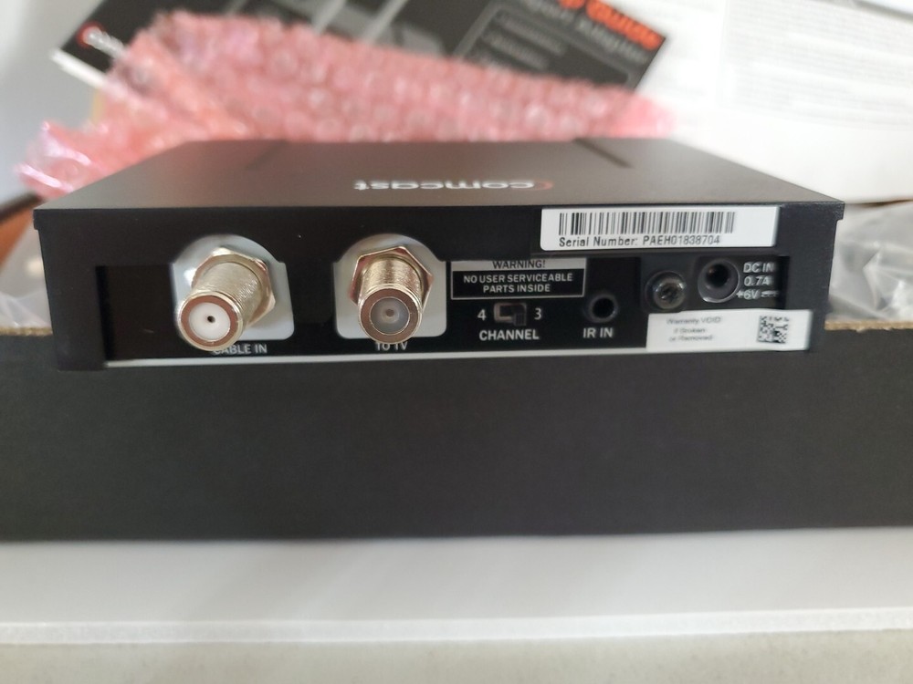Comcast / Xfinity Digital Transport Adapter Self Installation Kit DC50X Cable