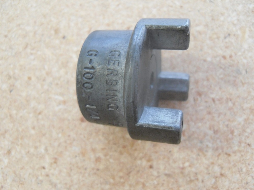 GERBING G-100 1/4" JAW COUPLING HALF HUB 1/4" BORE