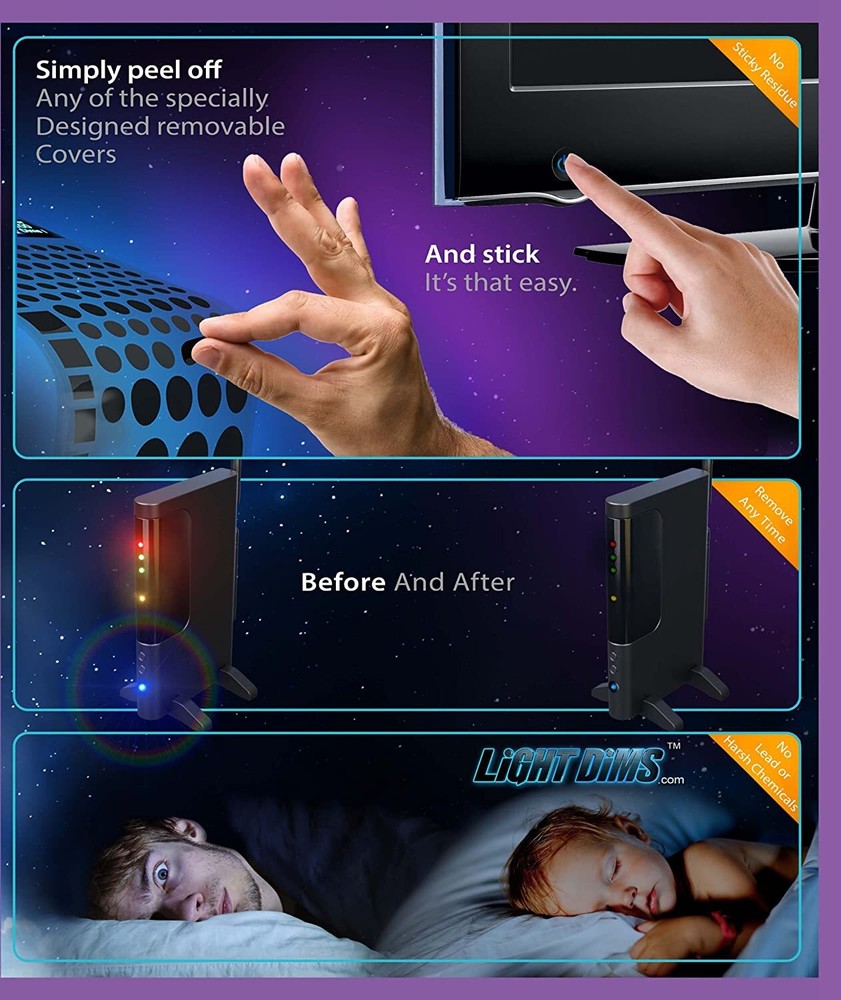 LightDims Original Strength Light Dimming LED Covers- Light Dimming Sheet