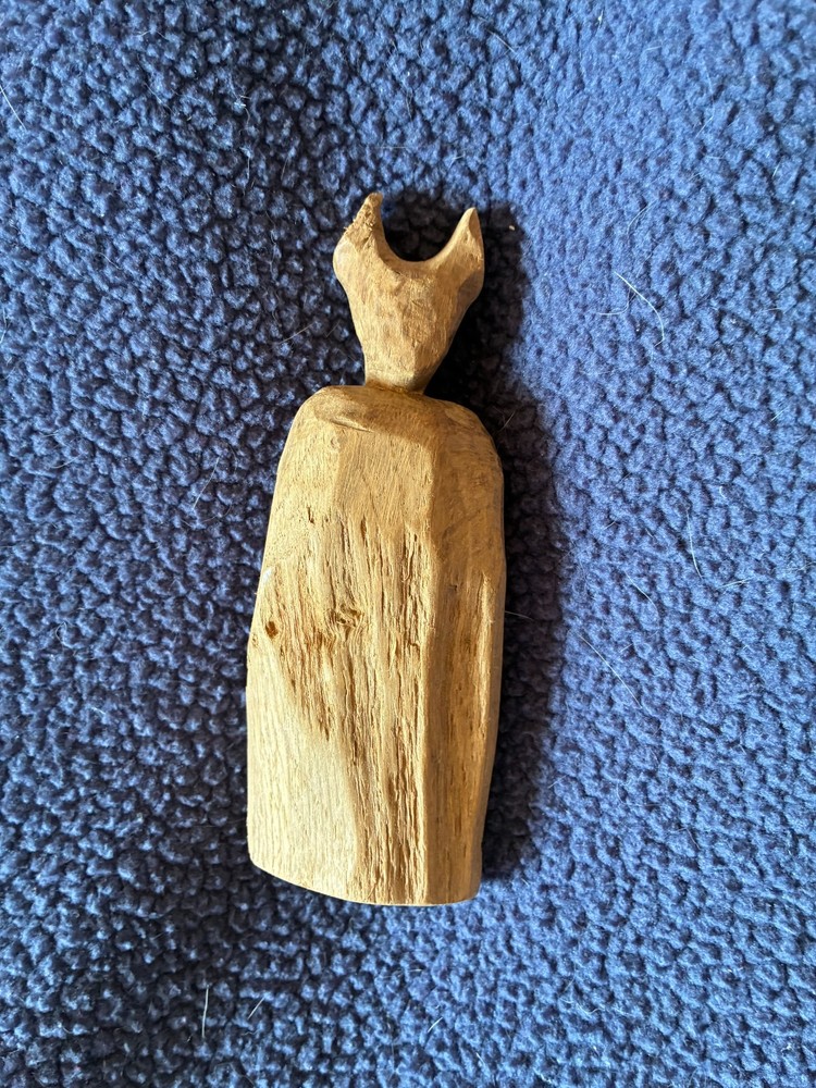 Hard Carved Moon Goddess Statue