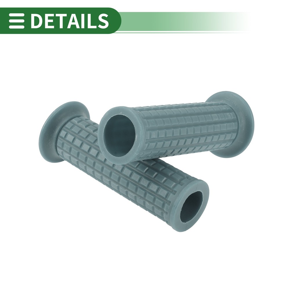 1" 25mm Motorcycle Knobs Throttle Handlebar Cover TPU Grey Blue