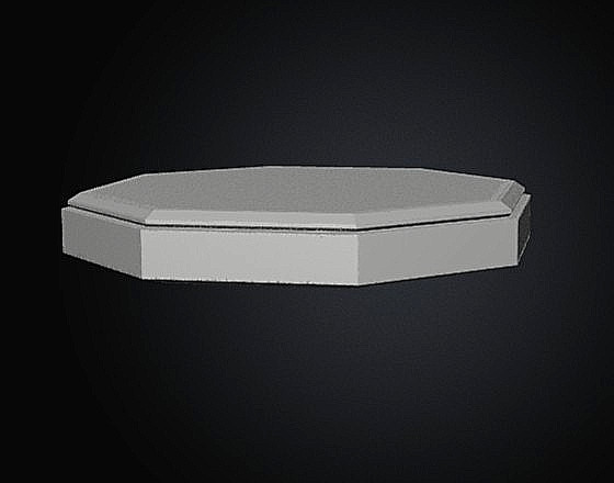 Basic Octagon Podium base various sizes