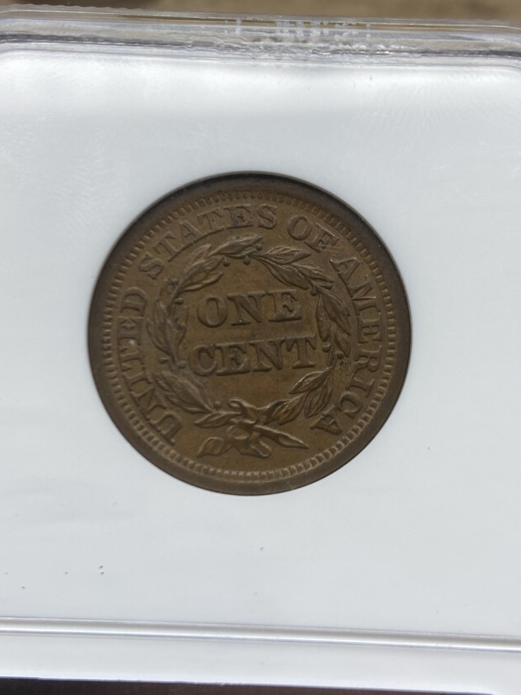 1855 Large Cent MS62BN