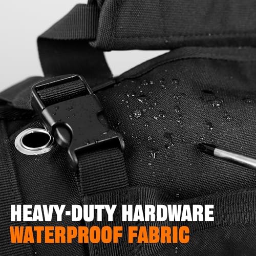 Portable Foldable Roll-Up Waterproof Tool Bag Organizer with 5 Compartments &