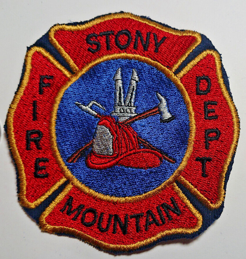 Stony Mountain Fire Department Uniform Cutoff Patch Badge Crest