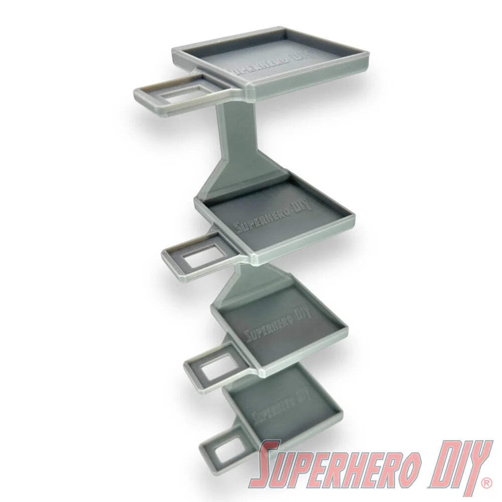 STACKABLE Floating Shelf for Bitty Pop Towns | Includes command strips