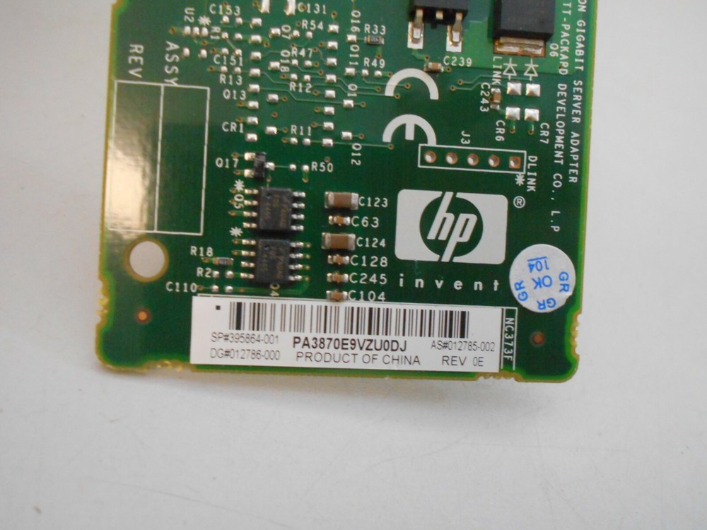 HP 395864-001 PCI Express Multifunction Gigabit Server Adapter