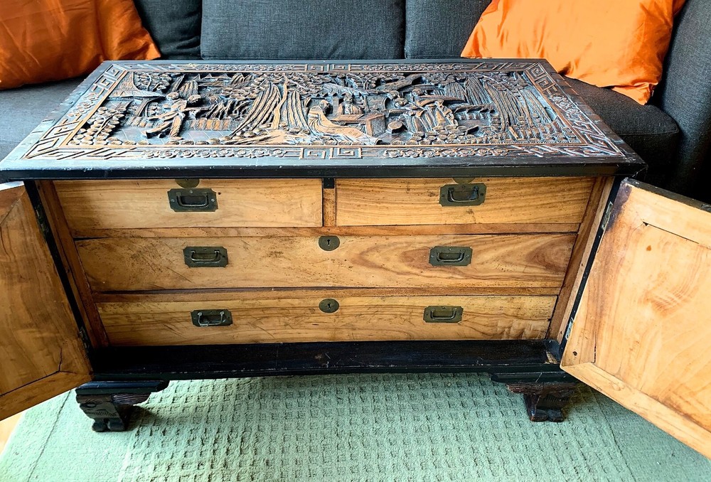 Antique Chinese Camphor Trunk
