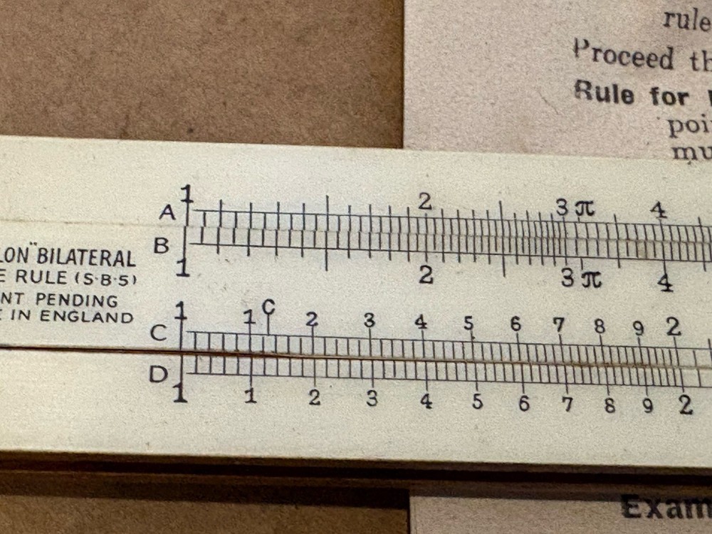 Vintage mcl simplon slide rule
