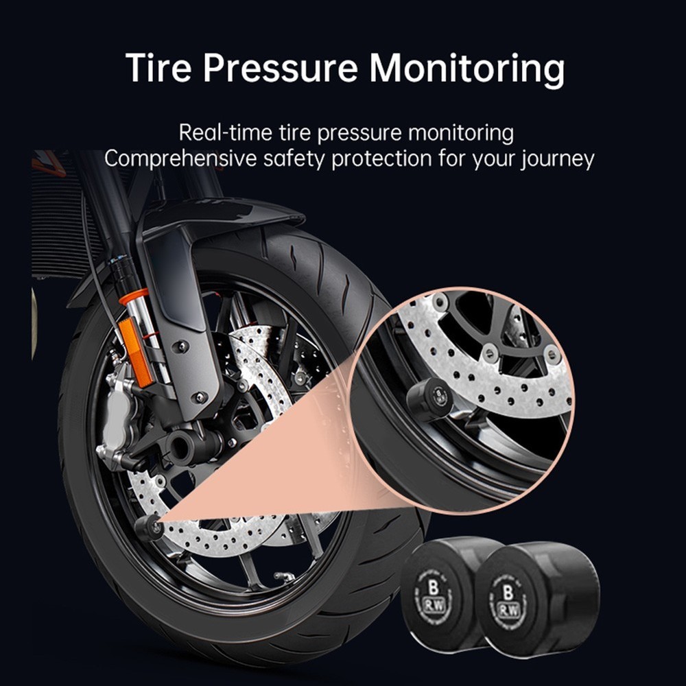 Motorcycle Navigation Display Screen for For Carplay with Tire Pressure Sensor