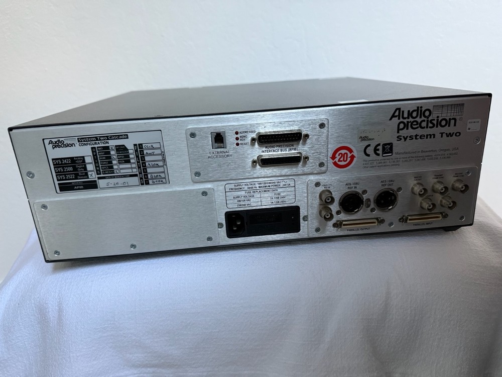 Audio Precision Analyzer SYS-2522 Cascade 96 kHz Dual Domain - Fully Equipped!