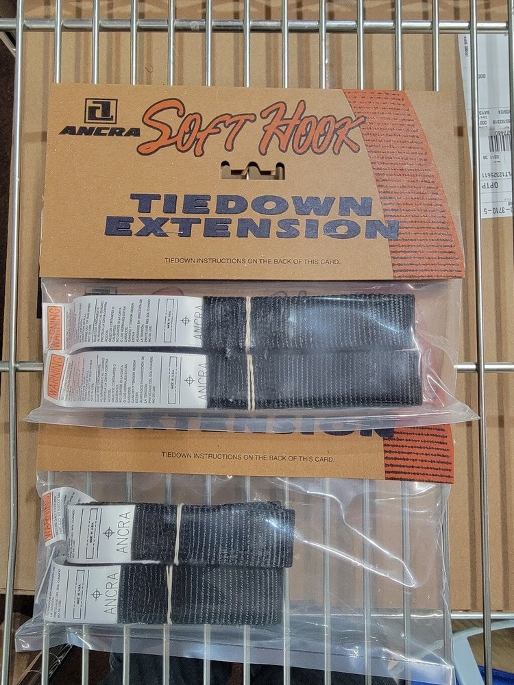 (4 pack) Ancra 12" & 18" Soft Touch-Tie Down Strap Extensions Motorcycle ATV