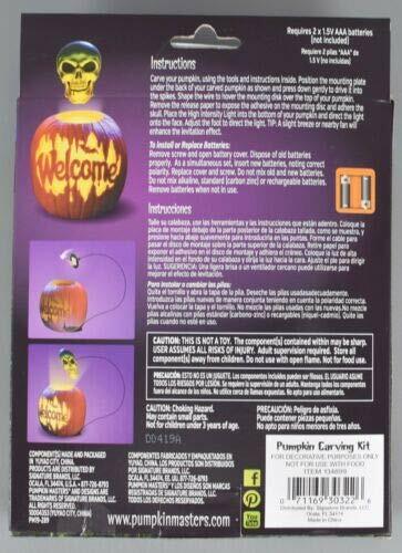 Pumpkin Masters Create a Floating Skull Illusion Carving Lighting Kit