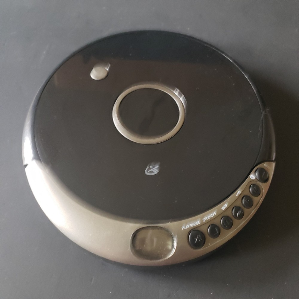 GPX PCB319B Portable CD Player with Bluetooth & ESP Black & Silver Tested