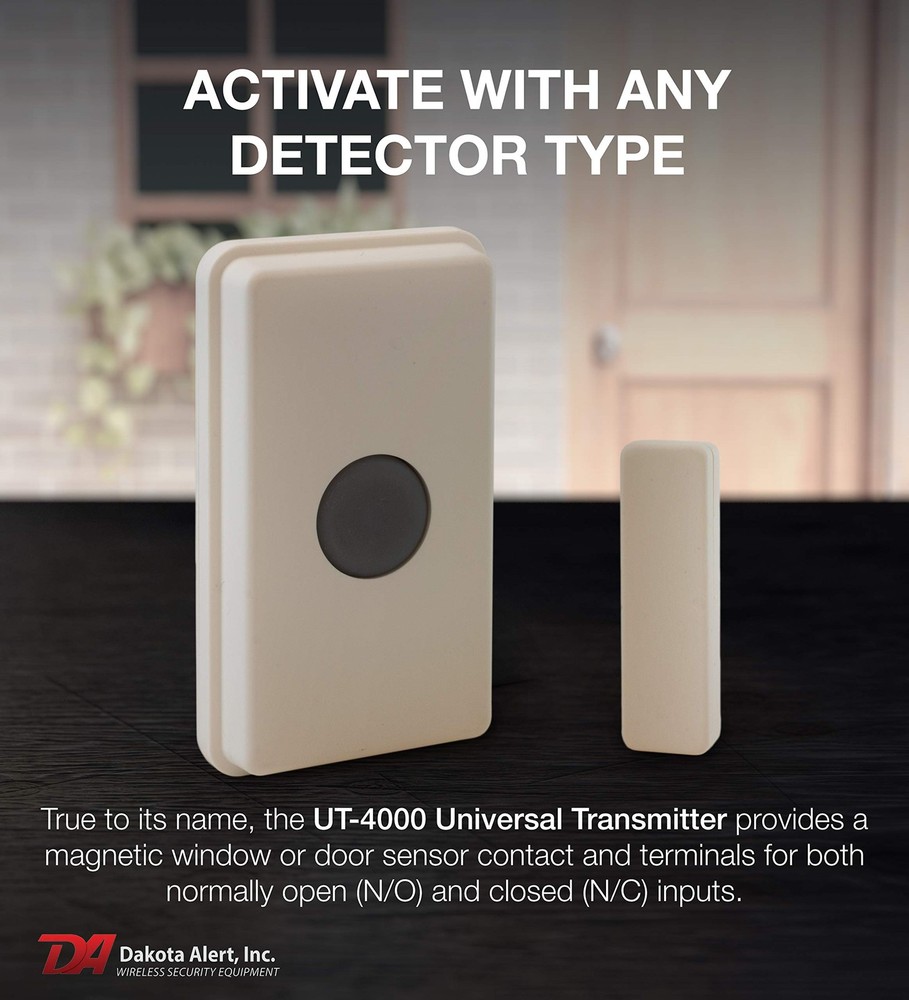 UT-4000, Universal Transmitter for Wireless Home Security white