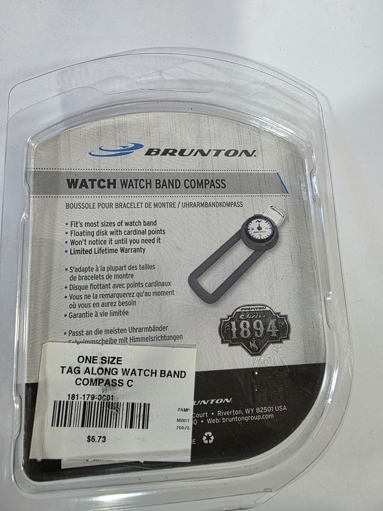 Brunton Tag-Along watch band compas