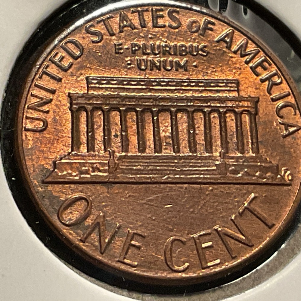 1985 P Lincoln Penny- Error-Extra Copper Globs -On Left Side-Front & Back.