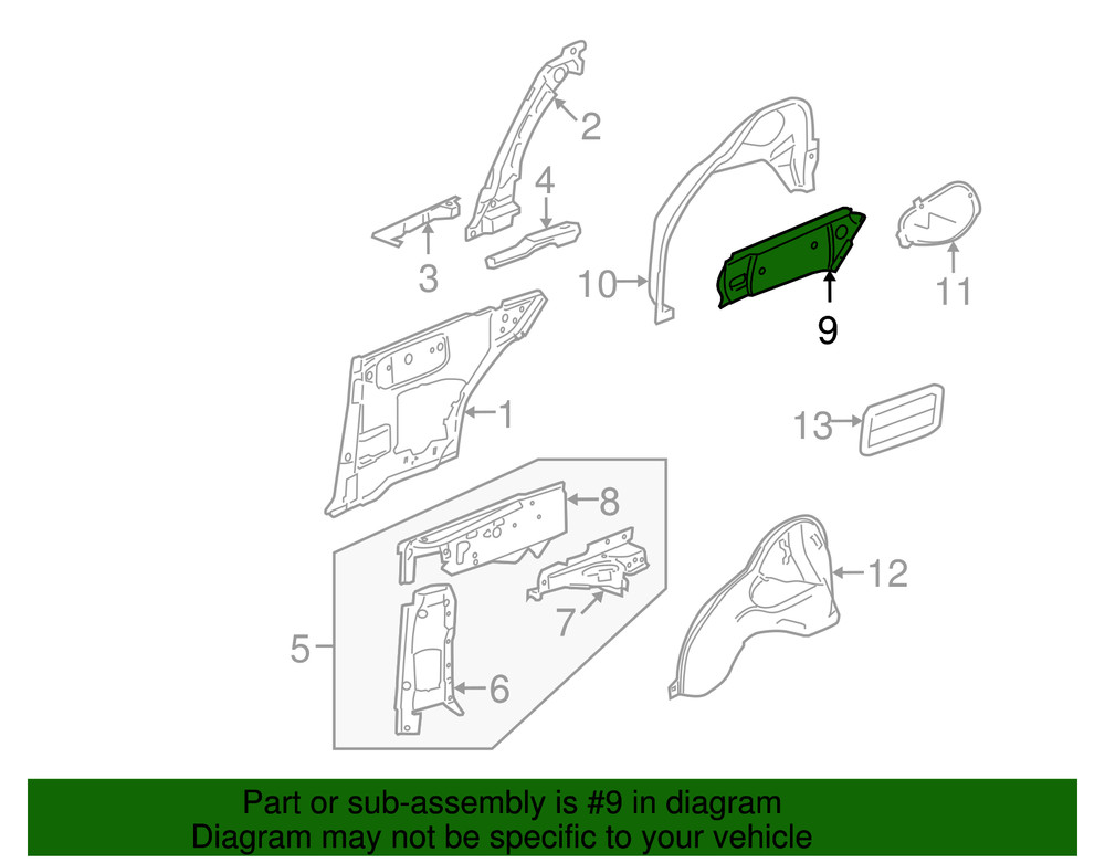 Genuine GM Outer Reinforced 15863764