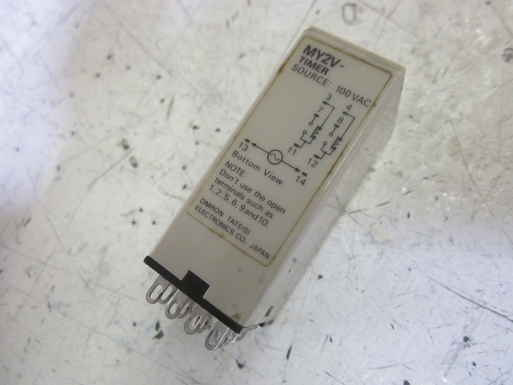 OMRON MY2V TIMER 10 SEC. 100VAC UNMP